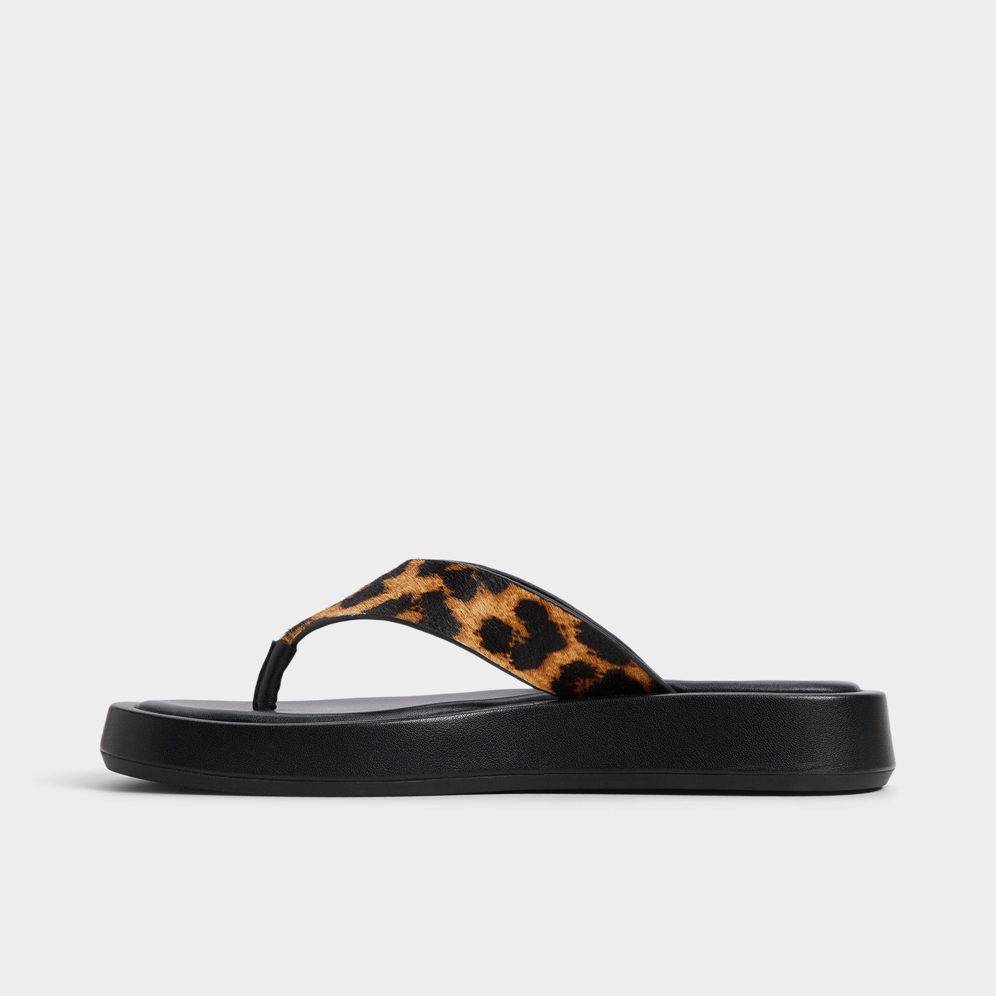 Aldo Grettle Brown Multi Women's Flats - Flip flop, Platform