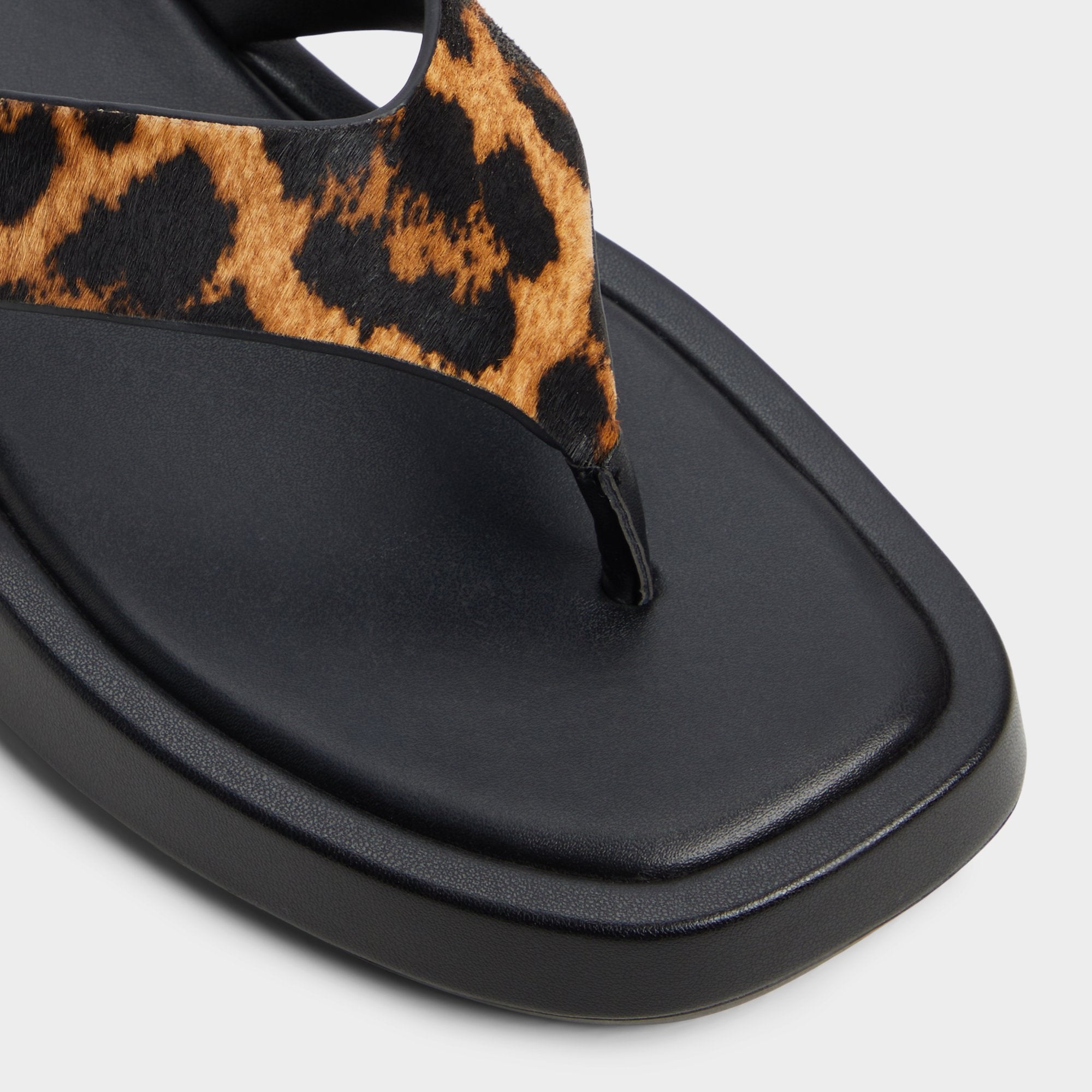 Aldo Grettle Brown Multi Women's Flats - Flip flop, Platform