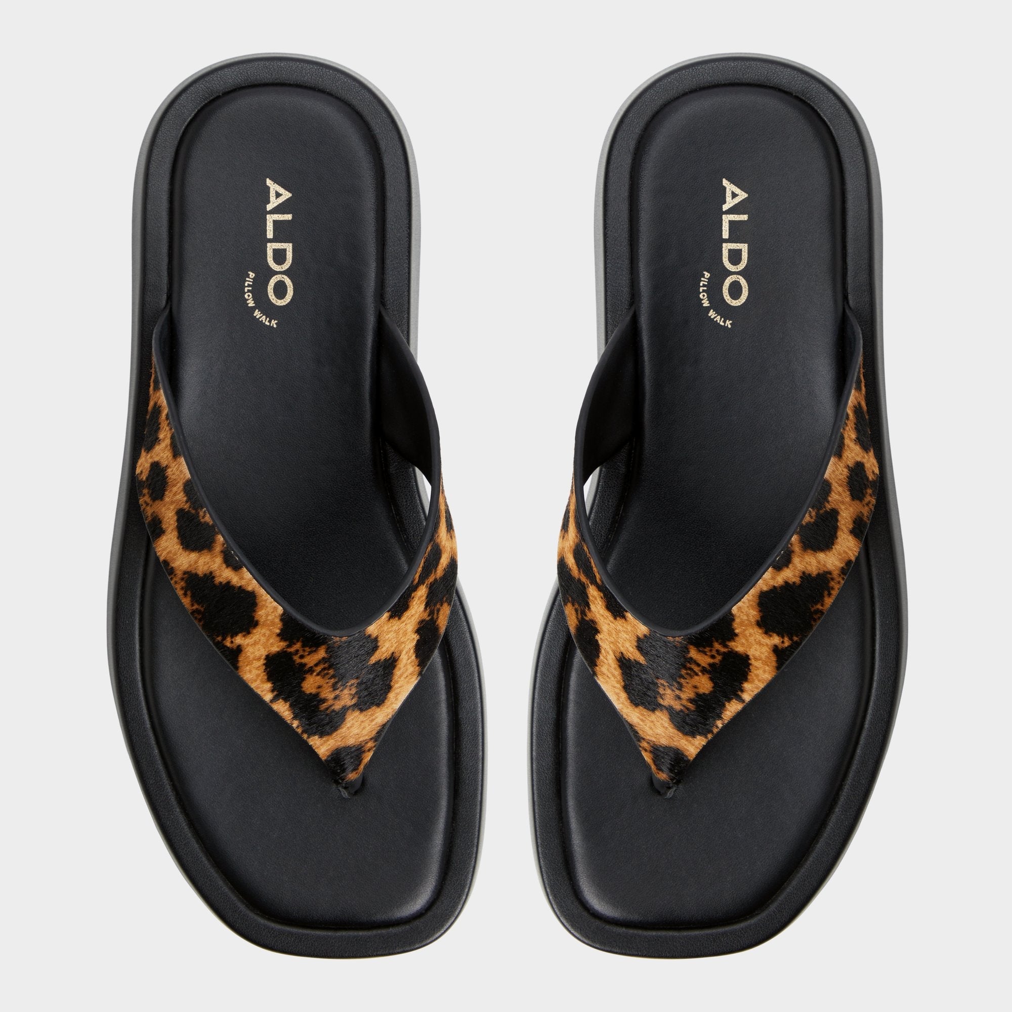 Aldo Grettle Brown Multi Women's Flats - Flip flop, Platform