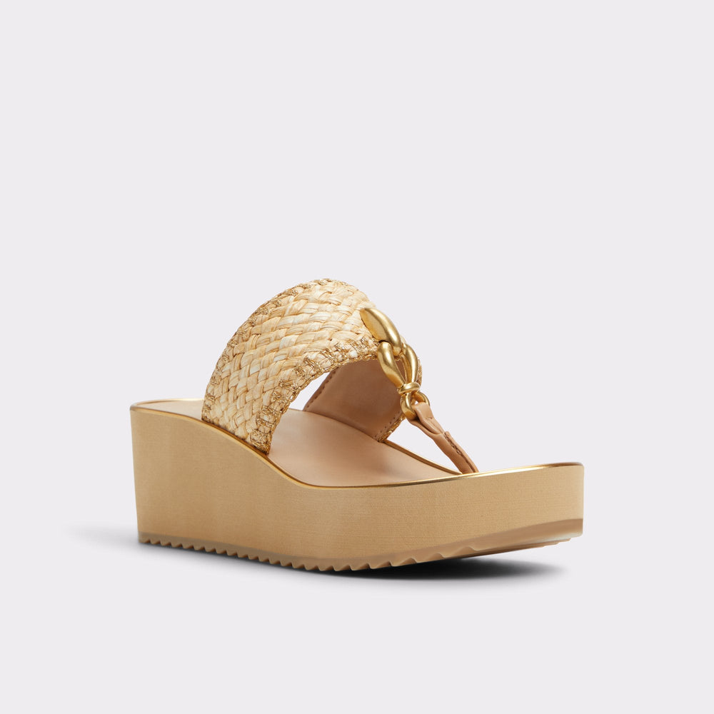 Aldo Penelopy Natural Women's Wedges - Wedge sandal, Wedge heel