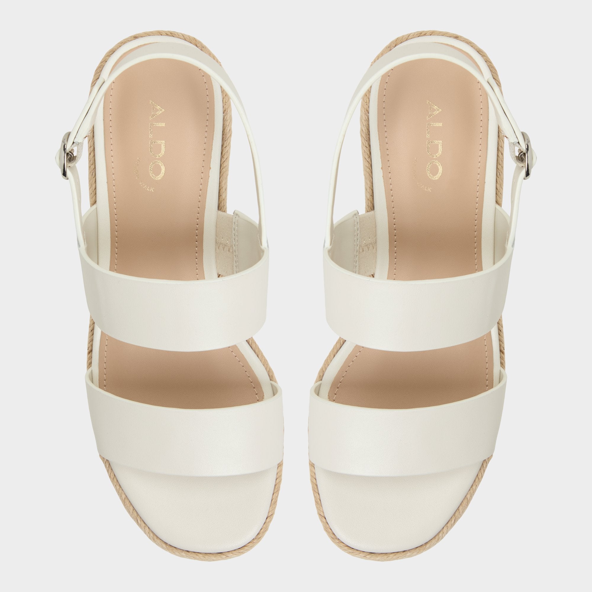 Aldo Keoni Open White Women's Platform sandals - Wedge sandal