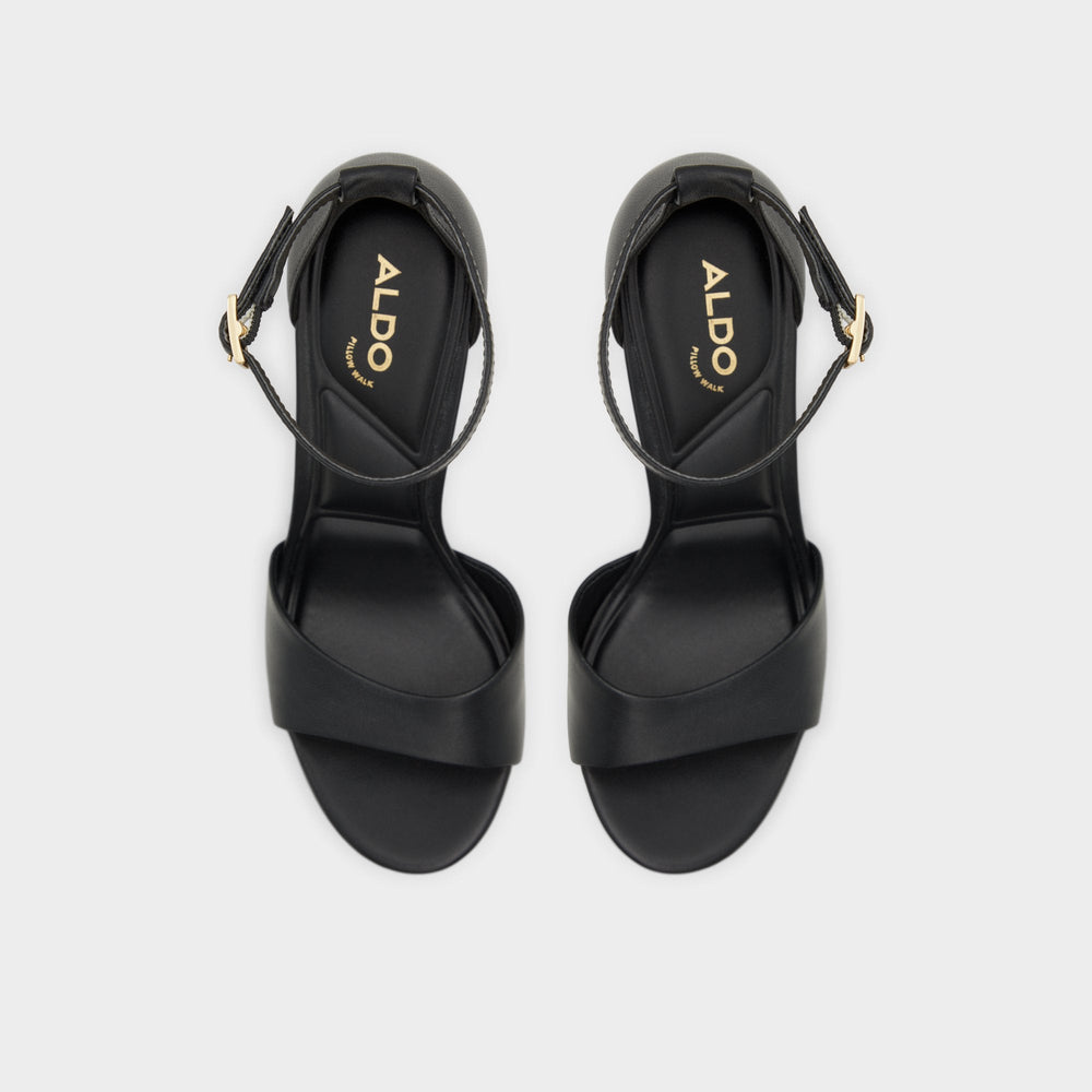 Aldo Enaegyn2.0 Black Women's Platform sandals - Strappy heeled sandal, Platform