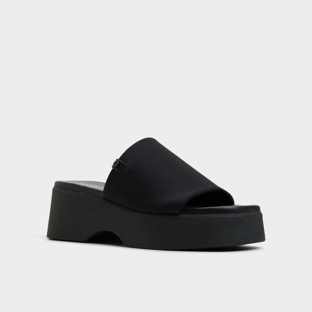 Aldo Yassa Black Women's Wedges - Wedge sandal