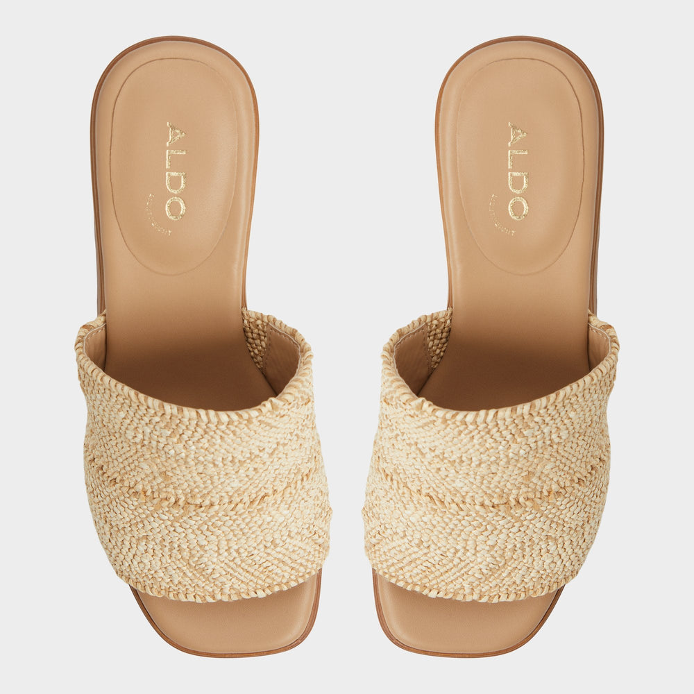 Aldo Maysee Natural Women's Platform sandals - Heeled mule, Platform