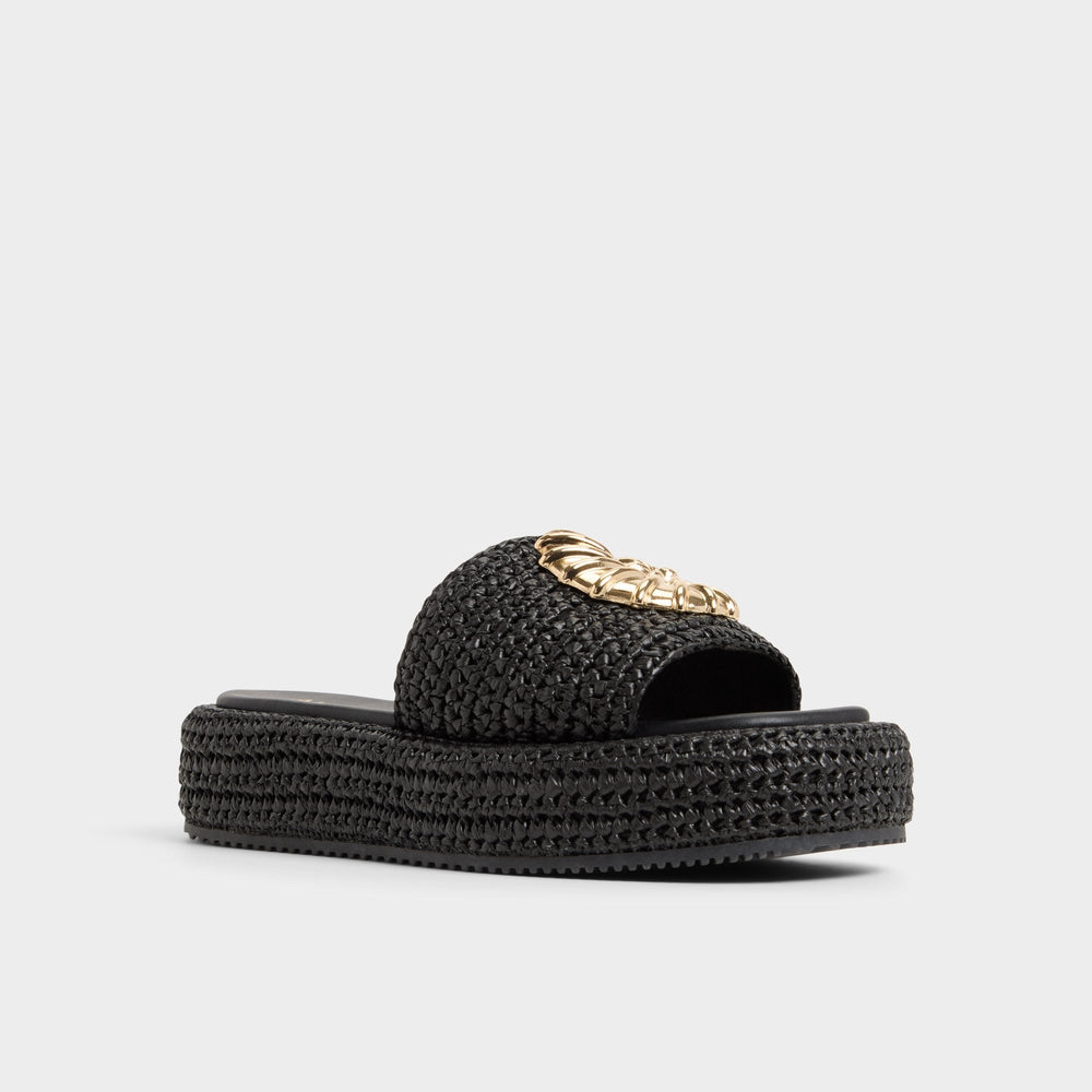 Aldo Justbeachy Black Women's Platform sandals - Flatform sandal