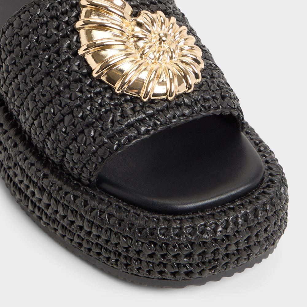 Aldo Justbeachy Black Women's Platform sandals - Flatform sandal
