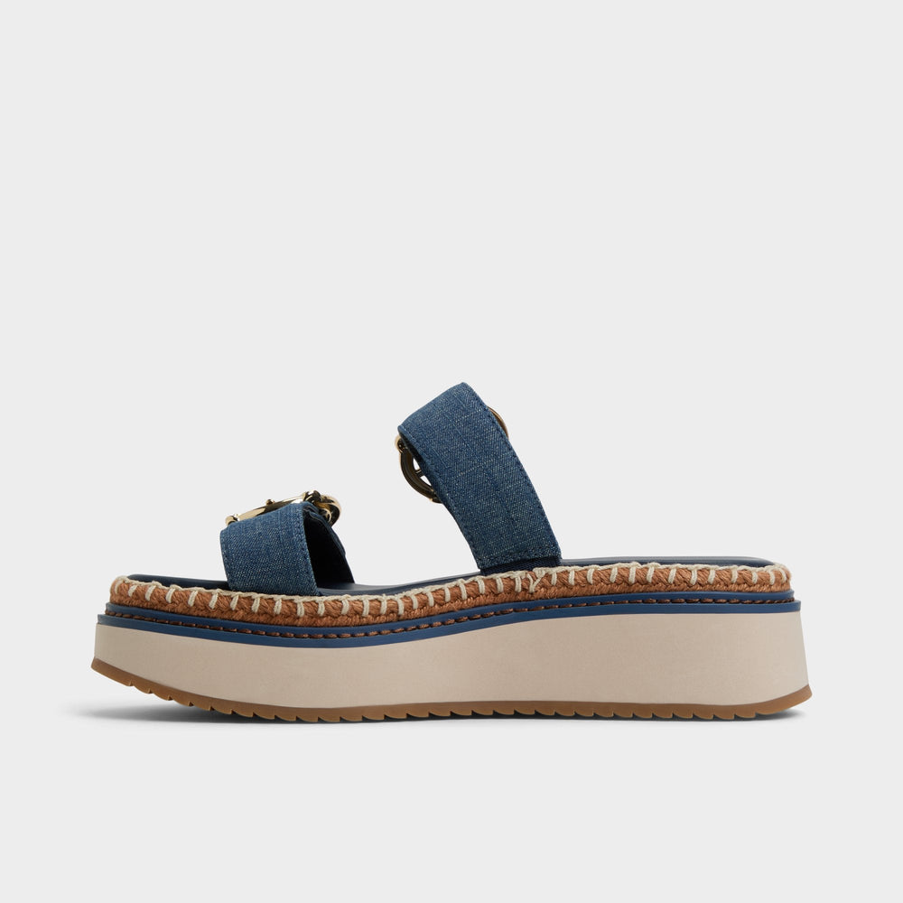 Aldo Kaeithien Dark Blue Women's Platform sandals - Slide sandal