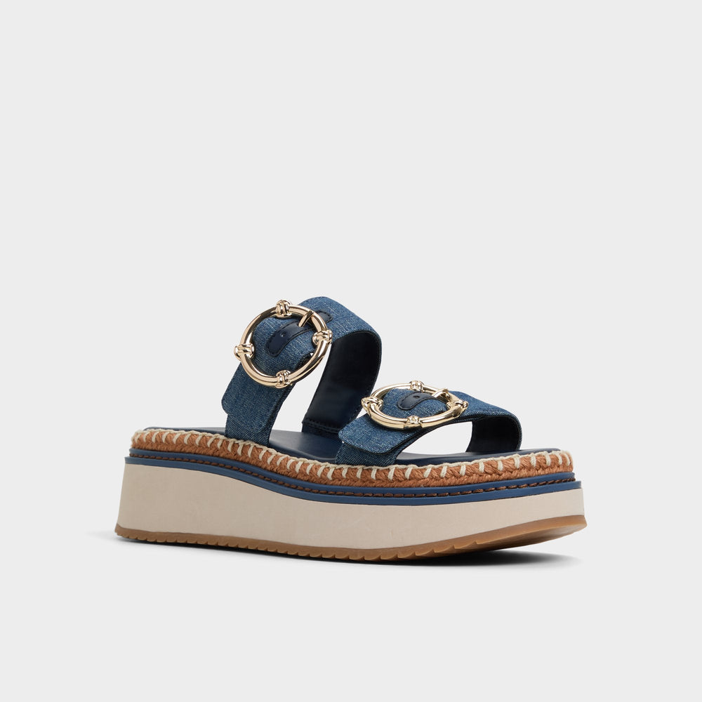 Aldo Kaeithien Dark Blue Women's Platform sandals - Slide sandal