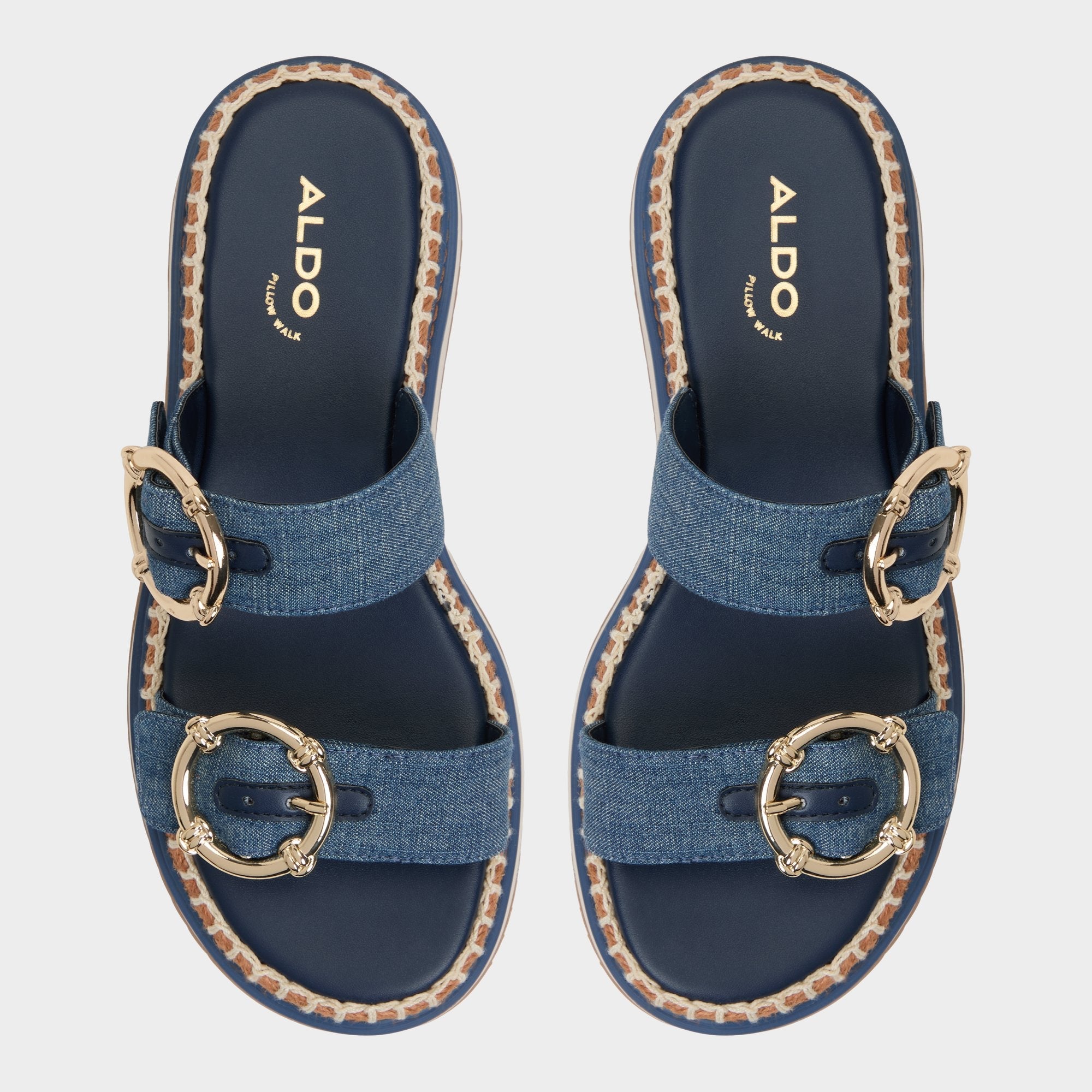 Aldo Kaeithien Dark Blue Women's Platform sandals - Slide sandal