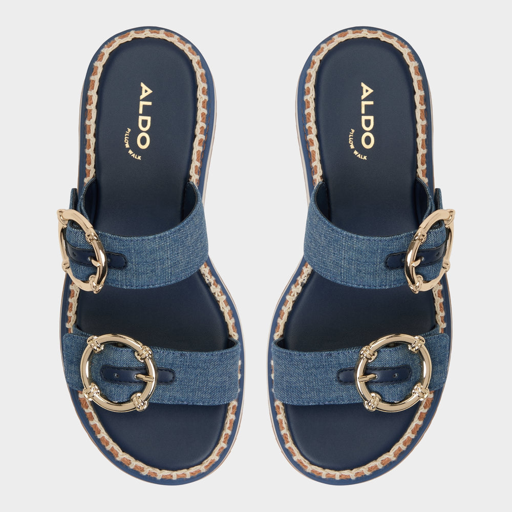 Aldo Kaeithien Dark Blue Women's Platform sandals - Slide sandal