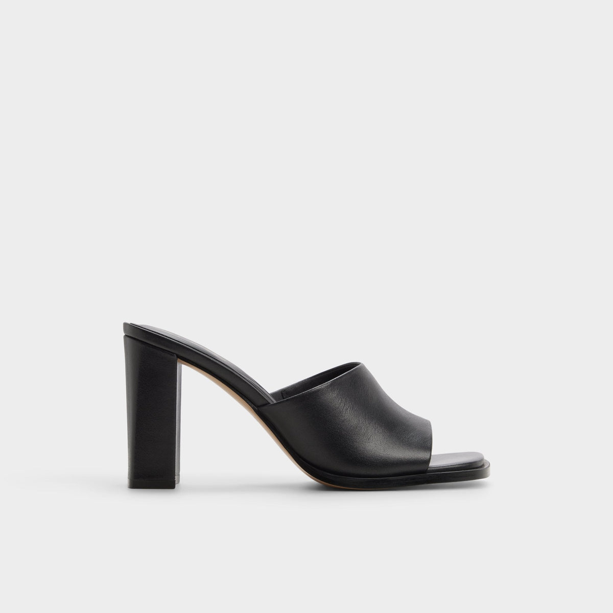 Aldo Re in Sophia Black - Heeled mule, Block heel