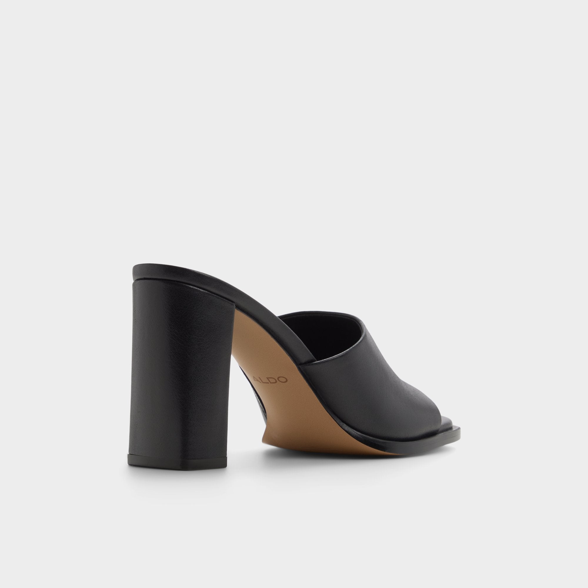 Aldo Re in Sophia Black - Heeled mule, Block heel