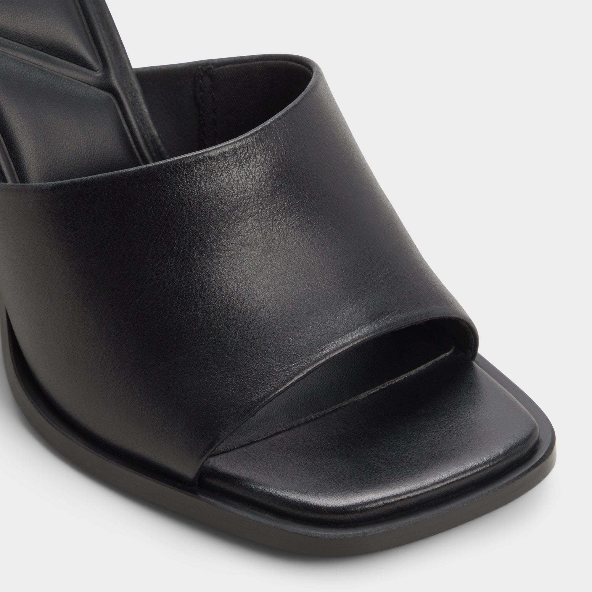 Aldo Re in Sophia Black - Heeled mule, Block heel