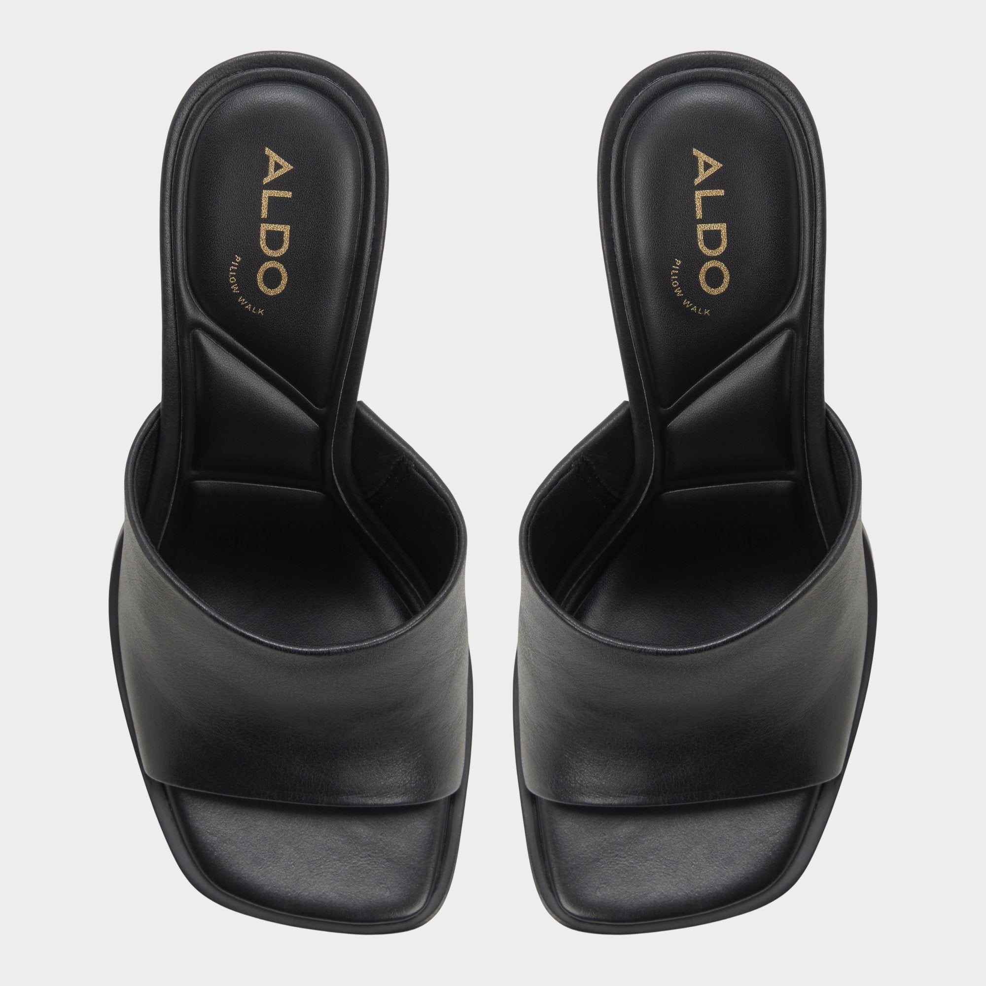 Aldo Re in Sophia Black - Heeled mule, Block heel