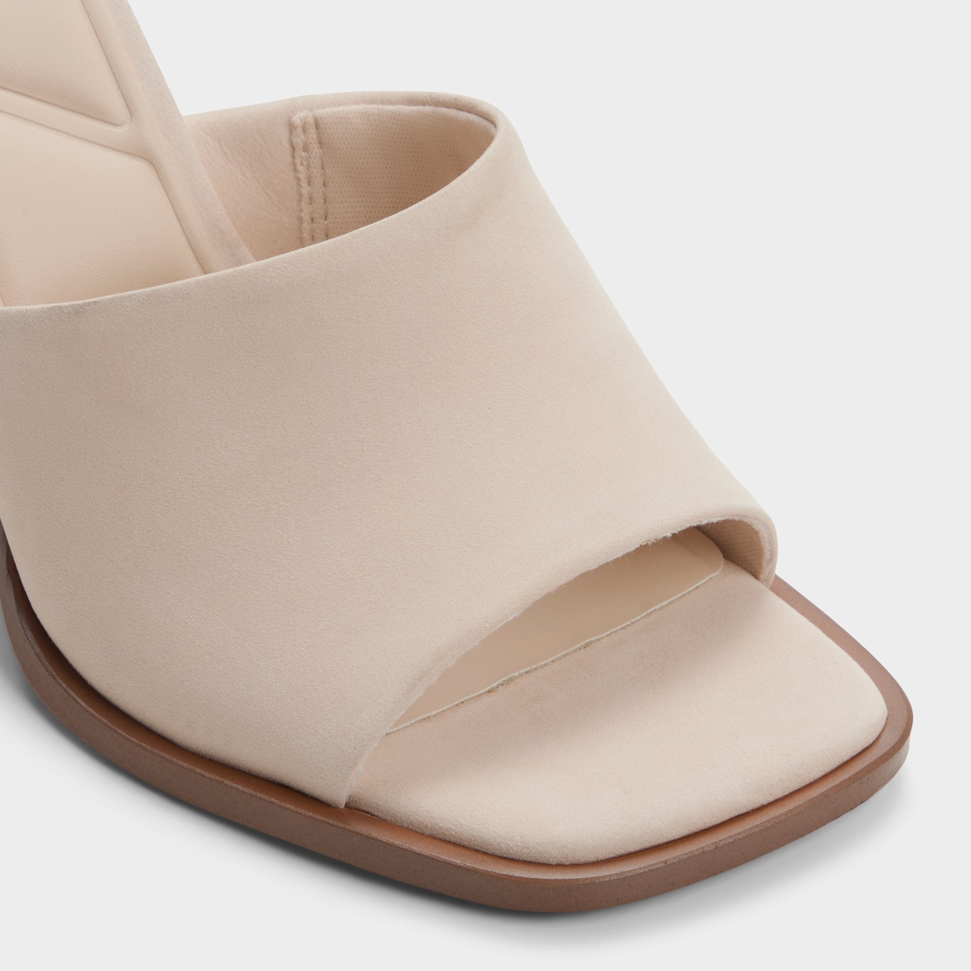 Aldo Re in Sophia Other Beige - Heeled mule, Block heel