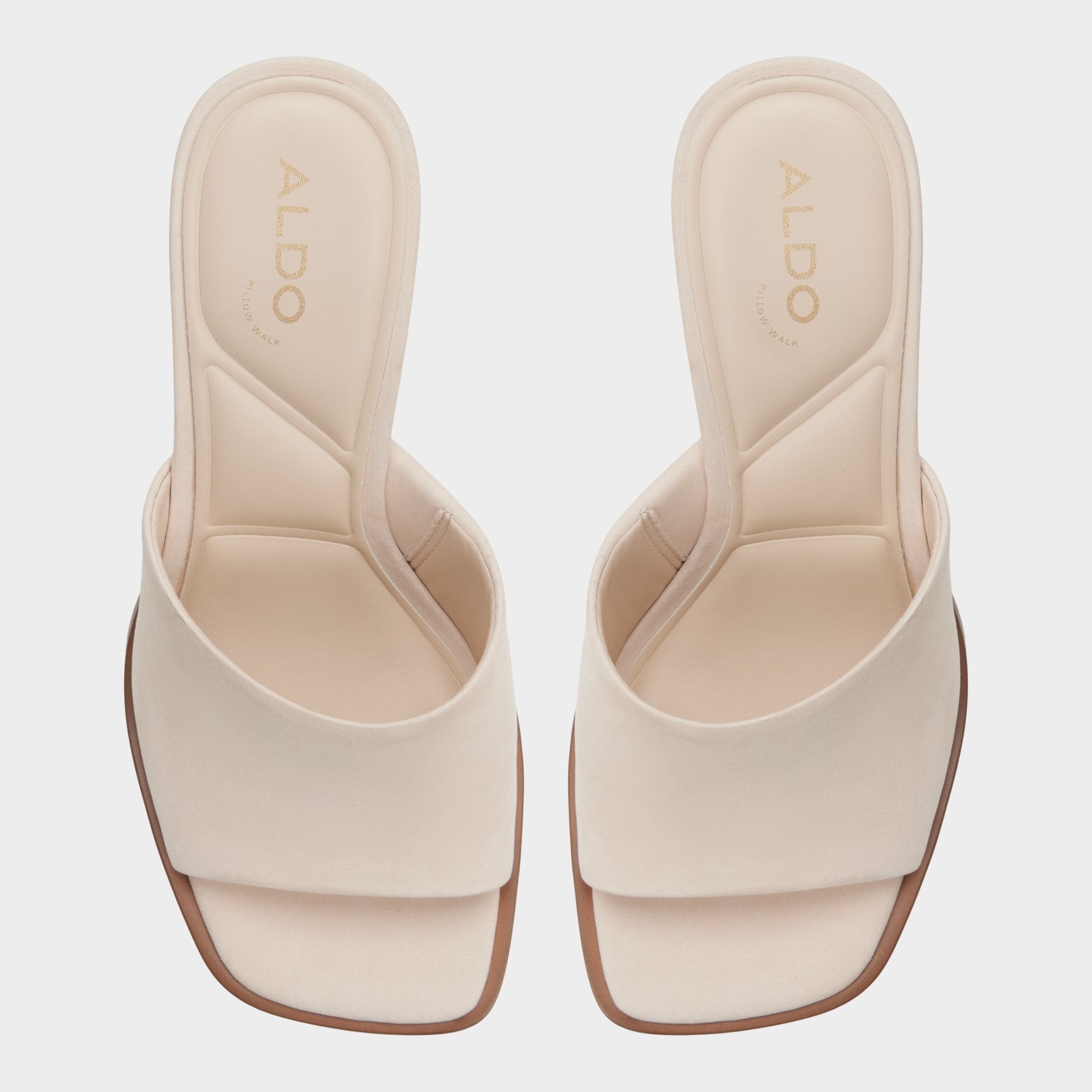 Aldo Re in Sophia Other Beige - Heeled mule, Block heel
