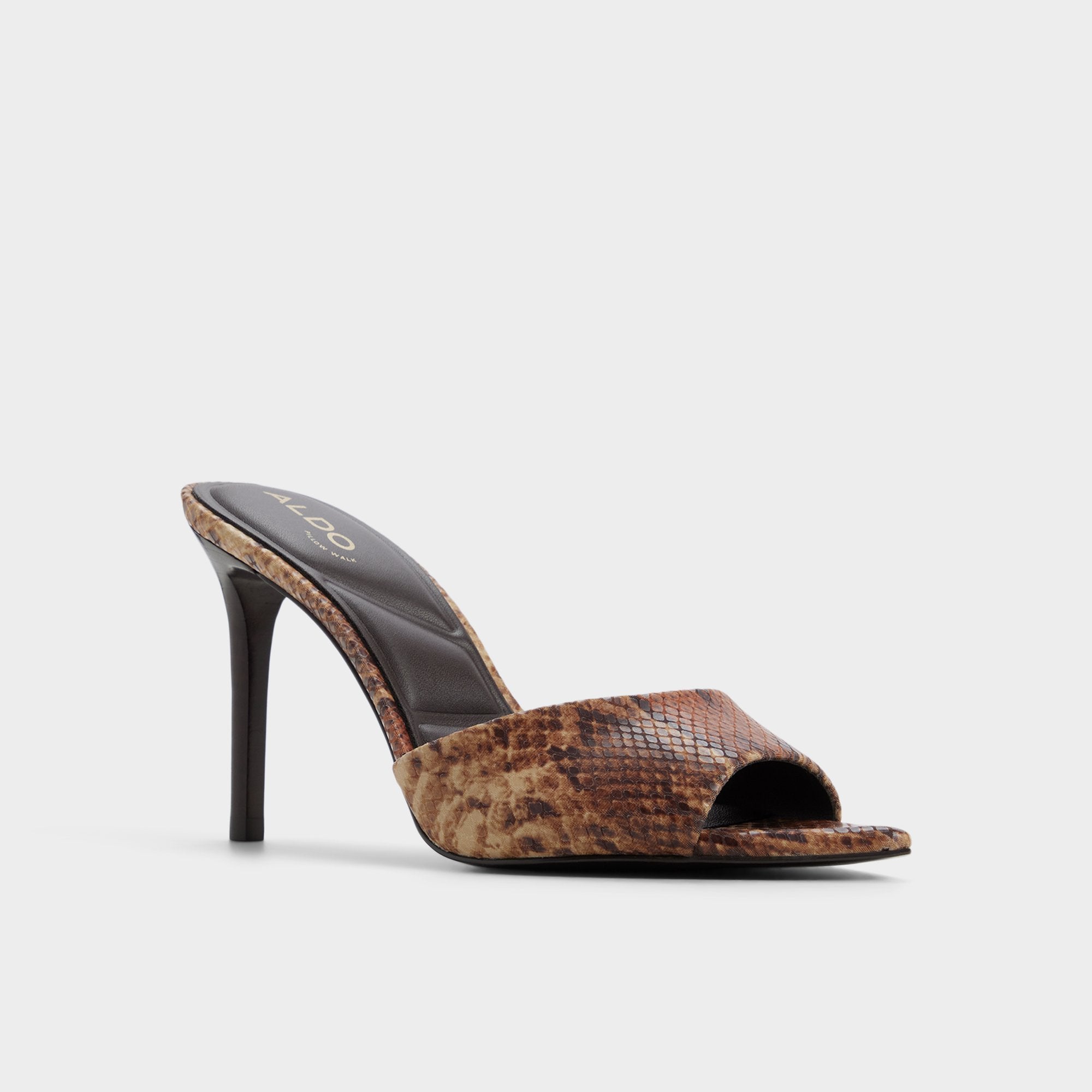 Aldo Anniebrilden in Brown Multi 14190598 - Heeled mule, Stiletto heel