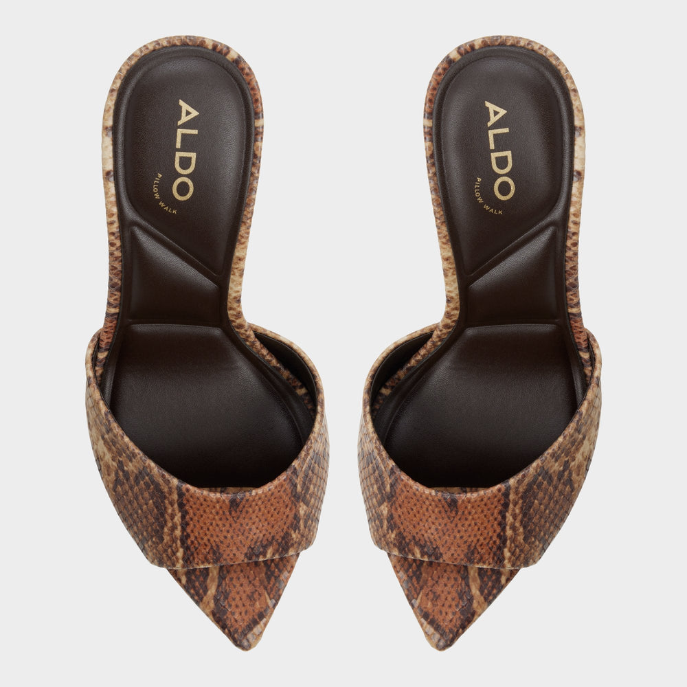 Aldo Anniebrilden in Brown Multi 14190598 - Heeled mule, Stiletto heel