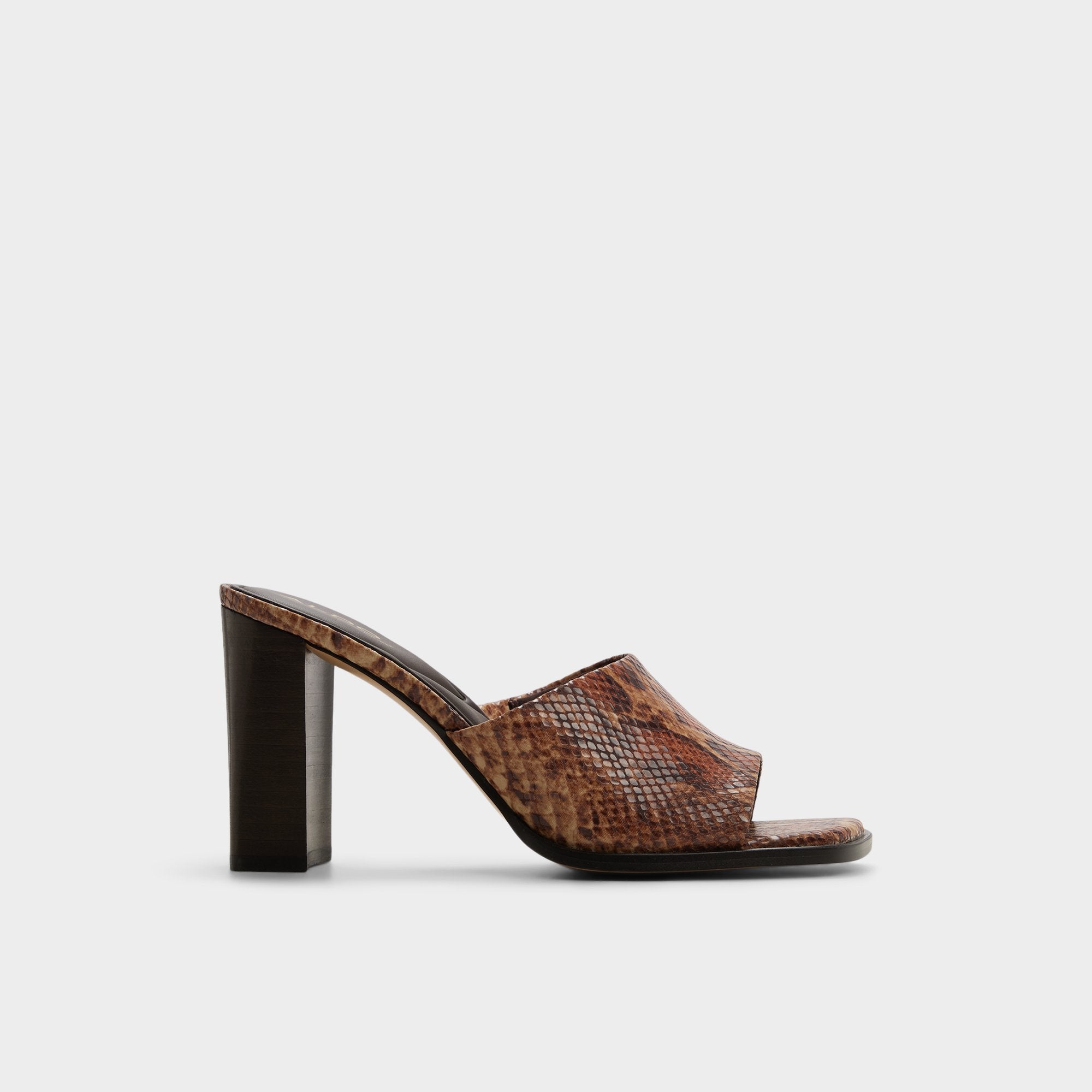 Aldo Re in Sophia Brown Multi14190695 - Heeled mule, Block heel
