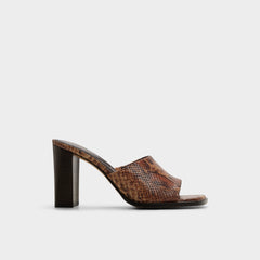 Aldo Re in Sophia Brown Multi14190695 - Heeled mule, Block heel