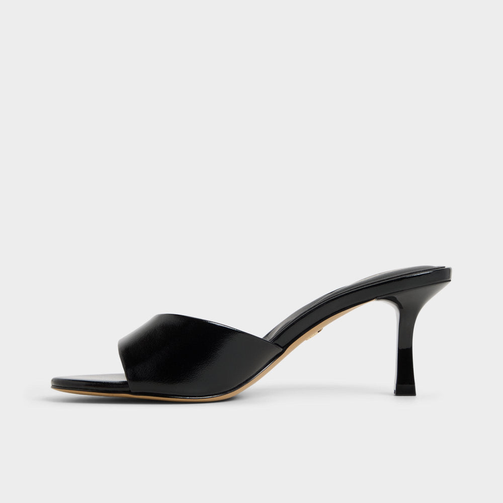 Aldo Annaberaen in Black - Heeled mule, Stiletto heel