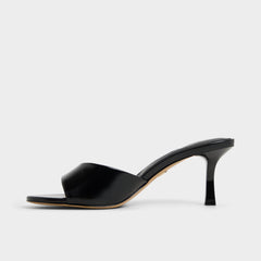 Aldo Annaberaen in Black - Heeled mule, Stiletto heel