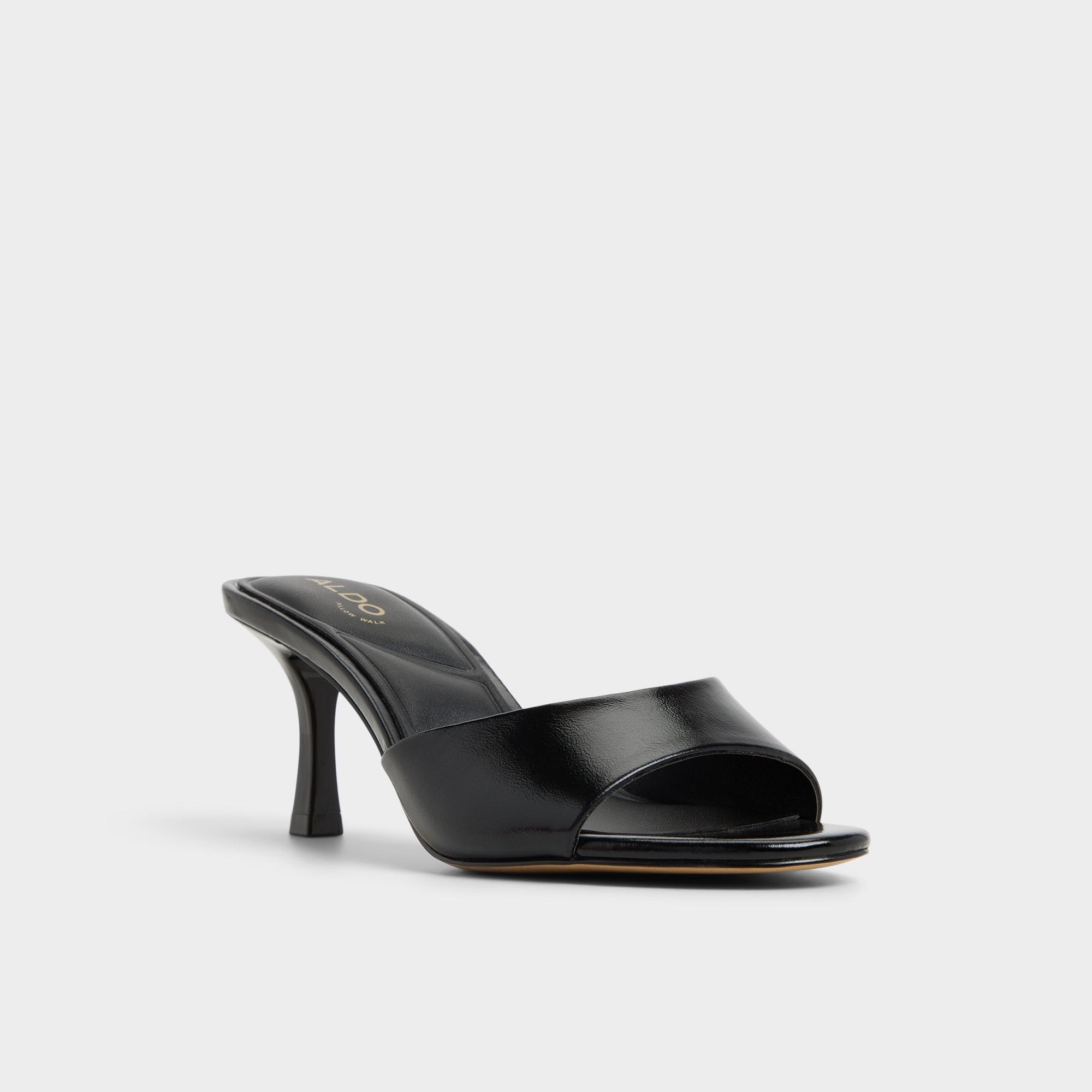 Aldo Annaberaen in Black - Heeled mule, Stiletto heel