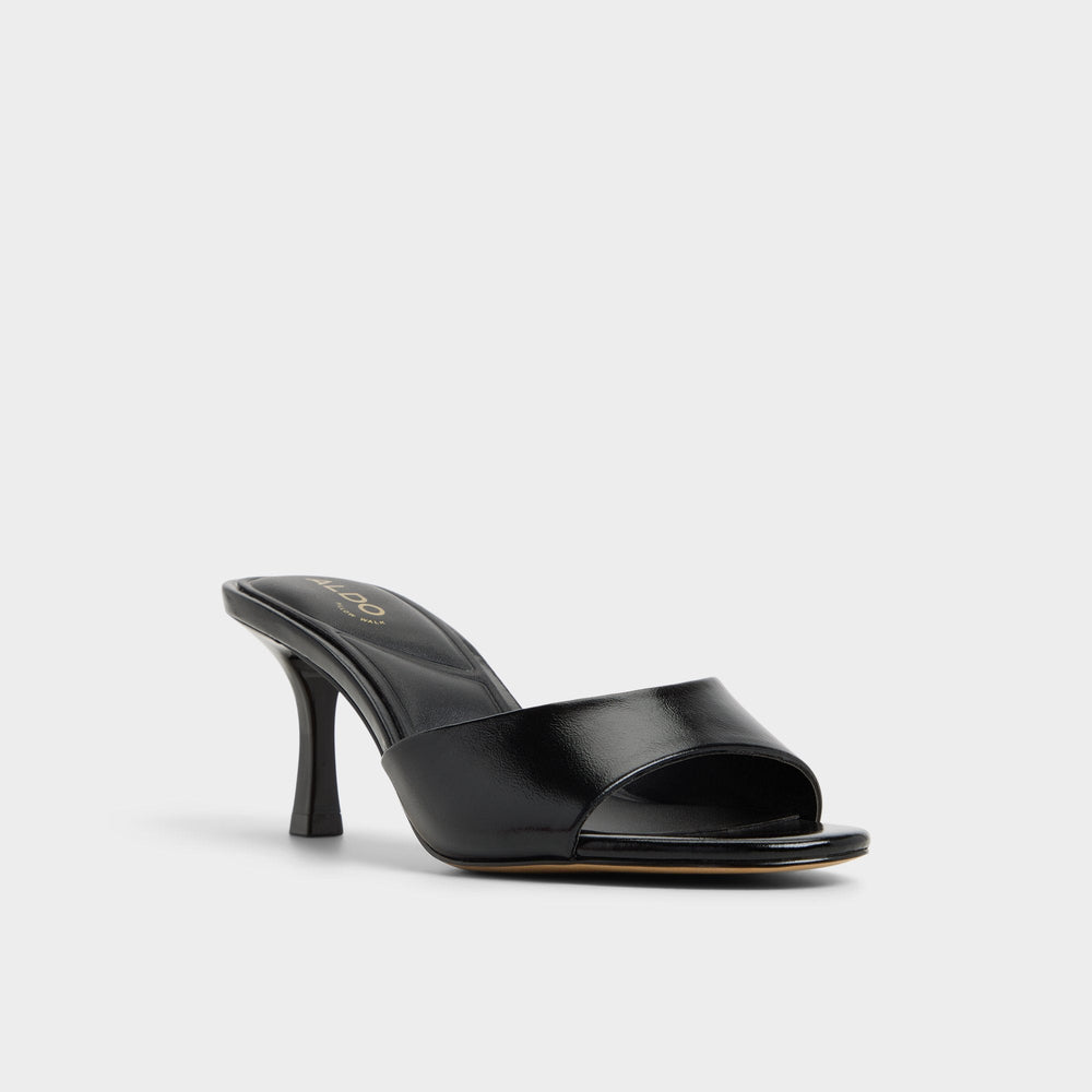 Aldo Annaberaen in Black - Heeled mule, Stiletto heel