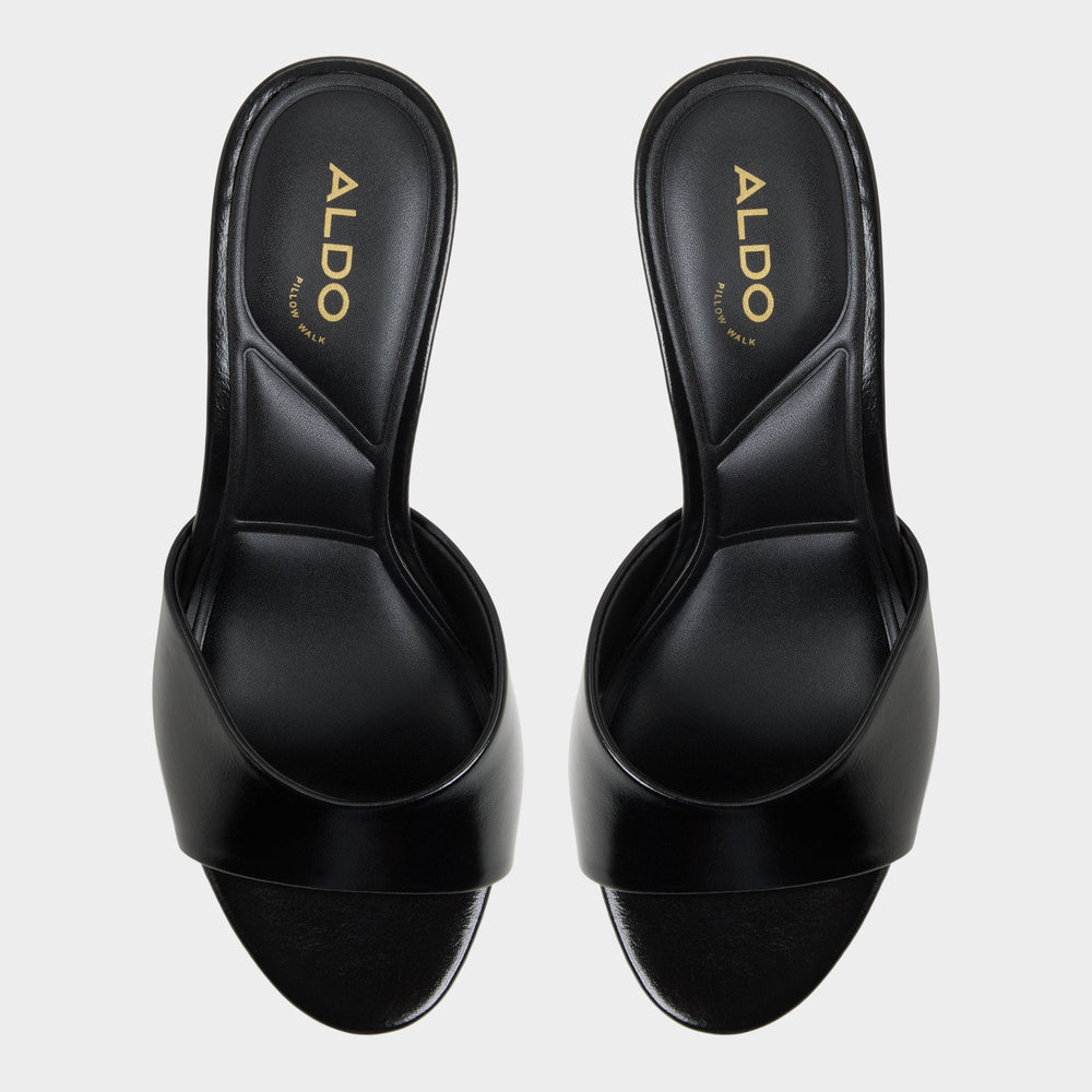 Aldo Annaberaen in Black - Heeled mule, Stiletto heel
