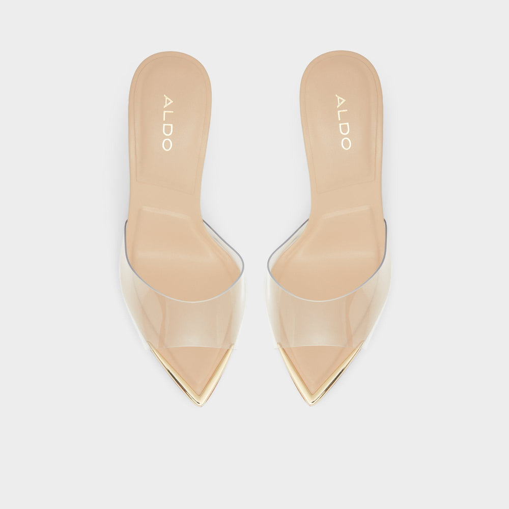 Aldo Annabrilden Bone Women's Heeled mules - Heeled mule, Stiletto heel