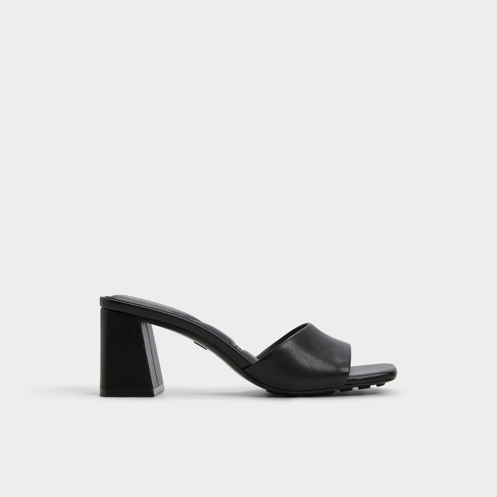Aldo Tisha Black Women's Heeled mules - Heeled mule, Block heel