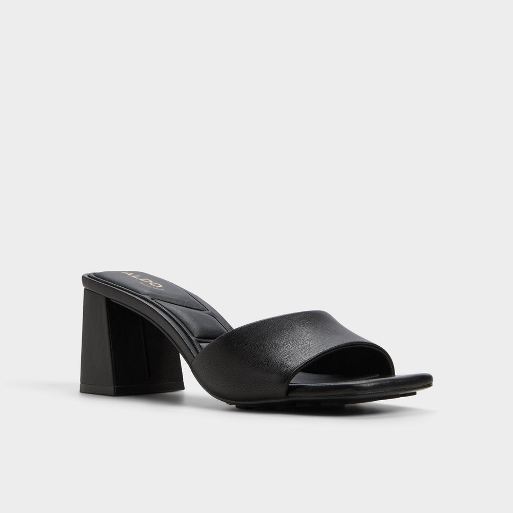 Aldo Tisha Black Women's Heeled mules - Heeled mule, Block heel