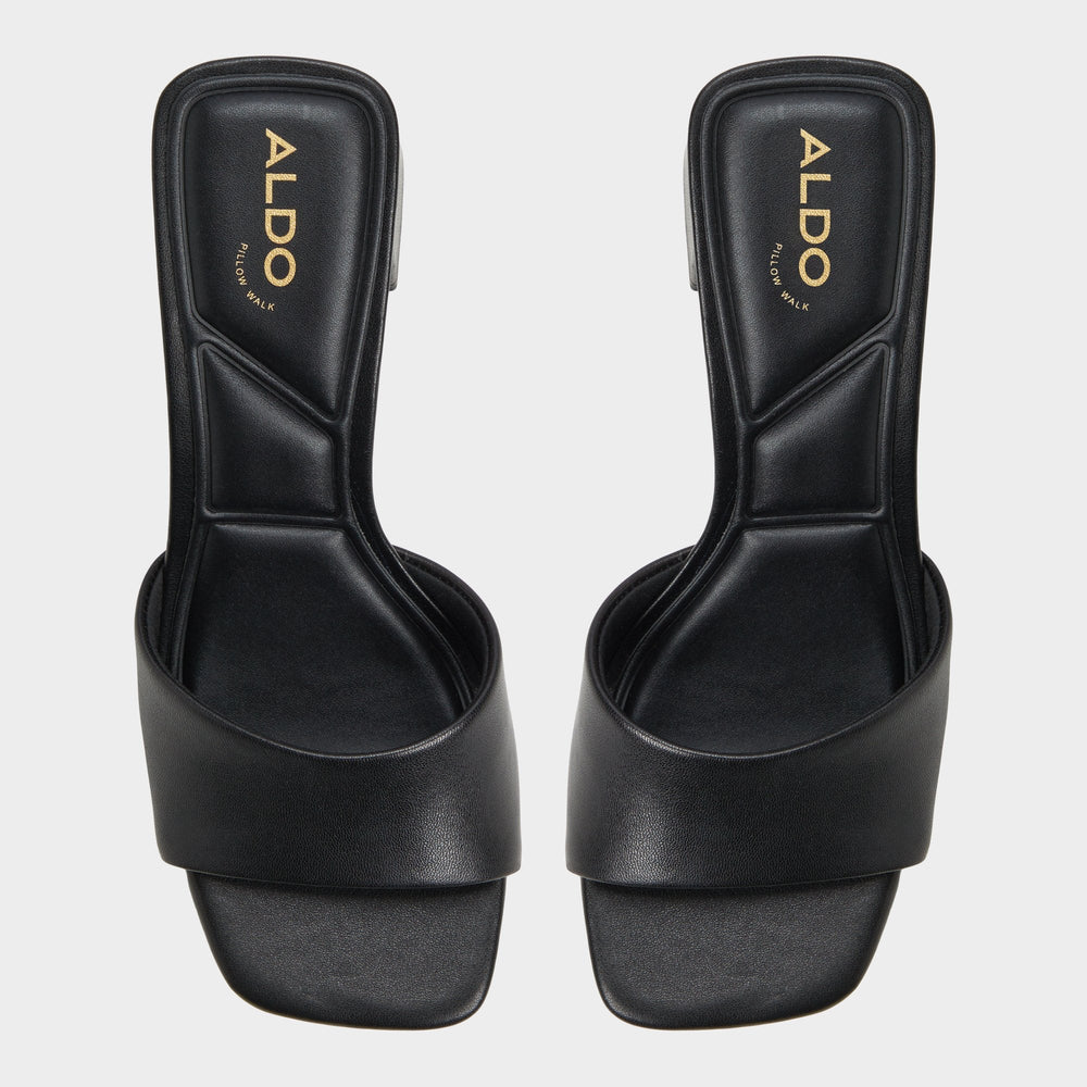 Aldo Tisha Black Women's Heeled mules - Heeled mule, Block heel