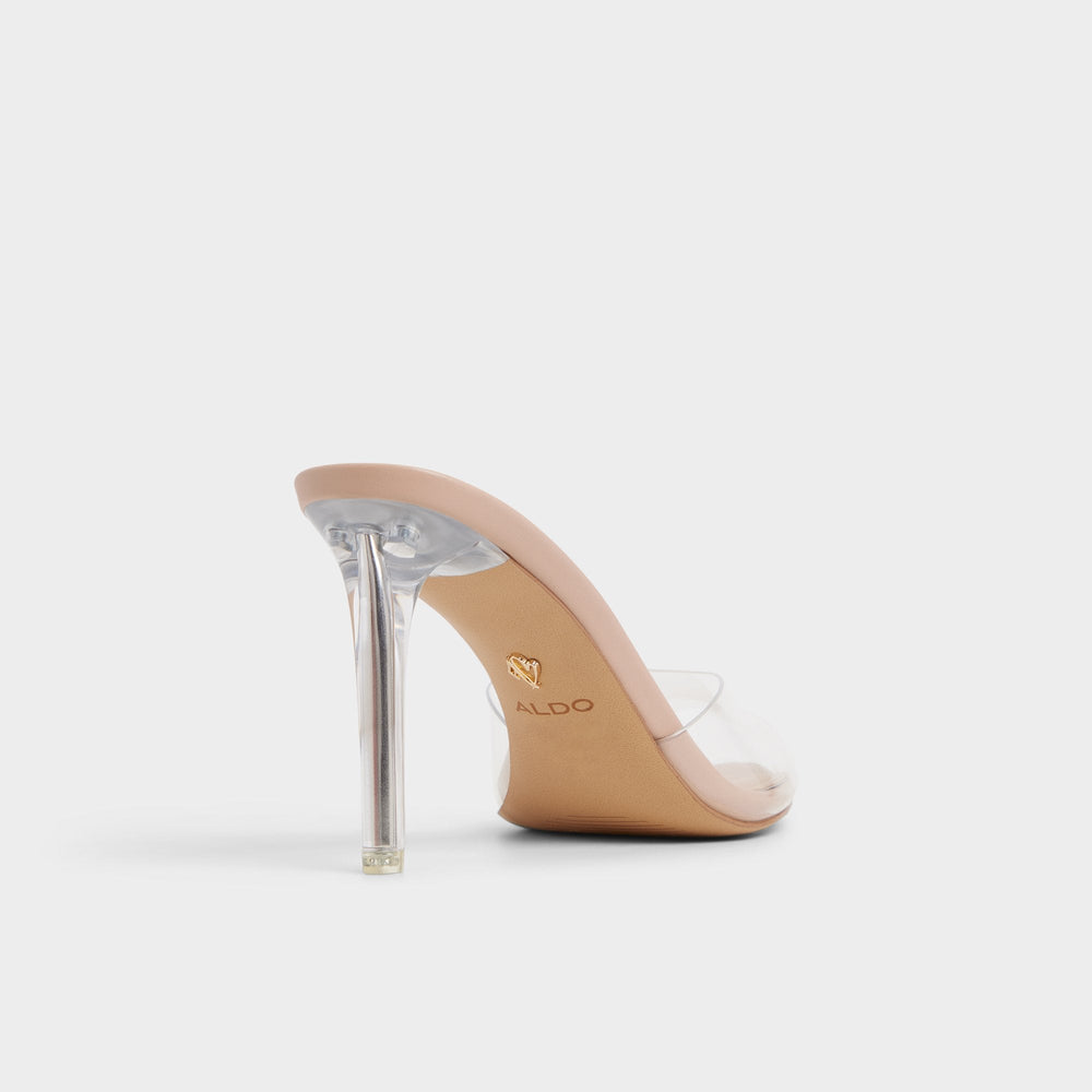 Aldo Anitabrilden Beige Women's Mule slides - Heeled mule, Stiletto heel
