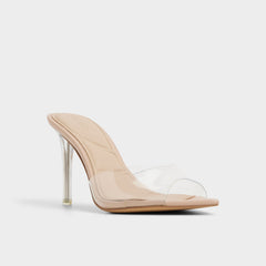 Aldo Anitabrilden Beige Women's Mule slides - Heeled mule, Stiletto heel