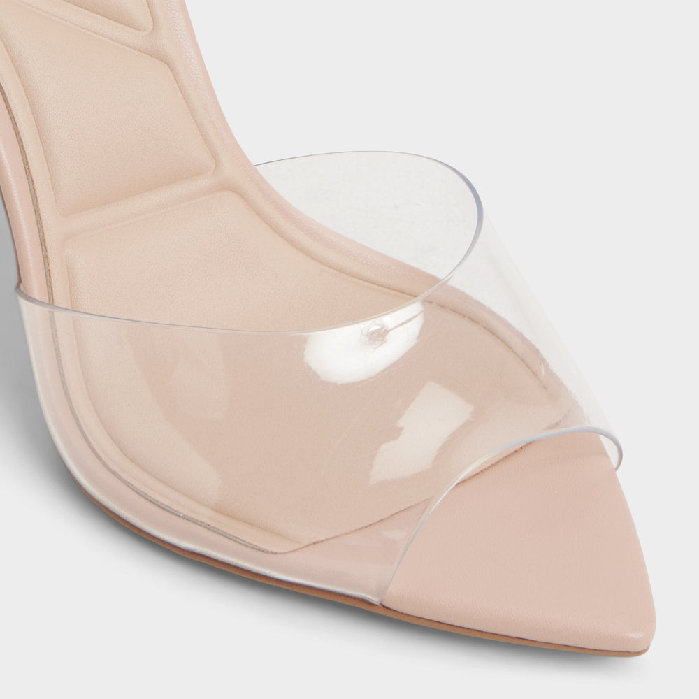 Aldo Anitabrilden Beige Women's Mule slides - Heeled mule, Stiletto heel