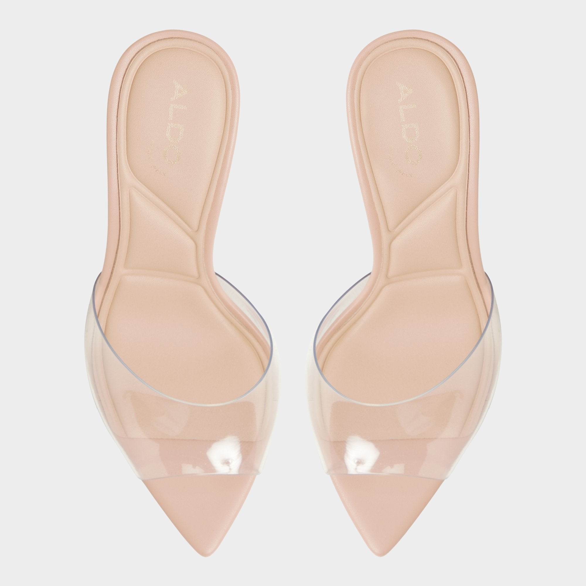 Aldo Anitabrilden Beige Women's Mule slides - Heeled mule, Stiletto heel