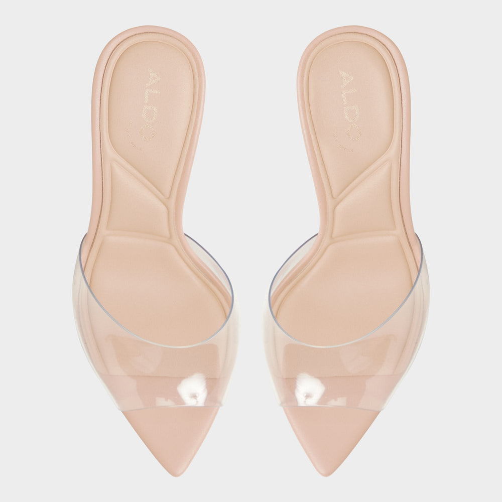 Aldo Anitabrilden Beige Women's Mule slides - Heeled mule, Stiletto heel