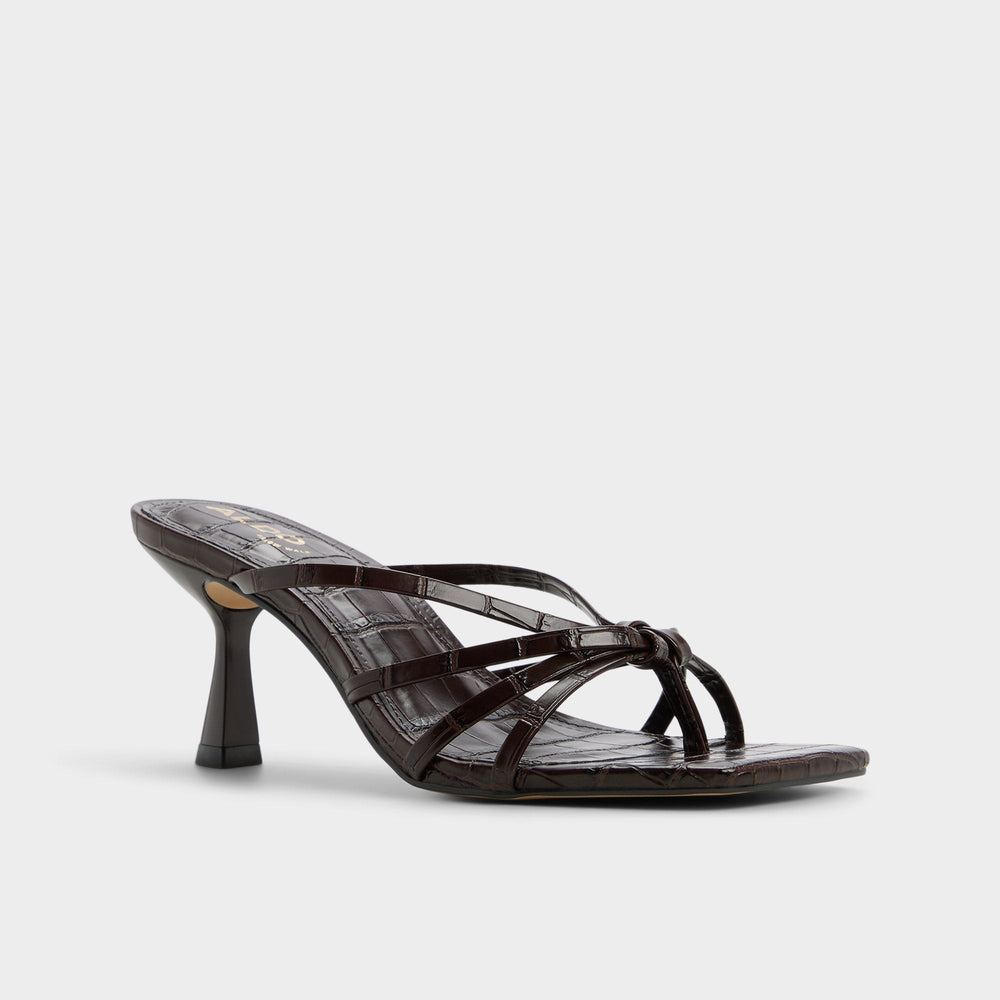 Aldo Lumera in Dark Brown - Heeled mule, Stiletto heel