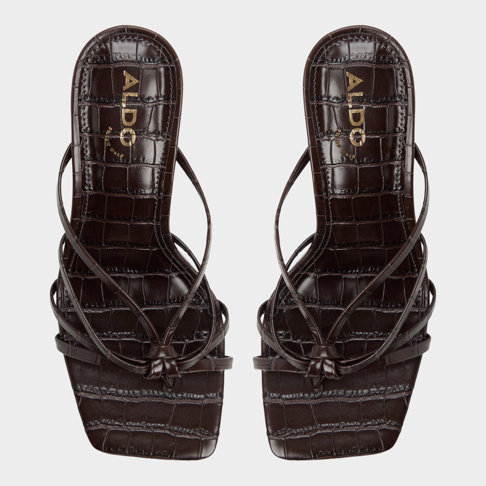 Aldo Lumera in Dark Brown - Heeled mule, Stiletto heel