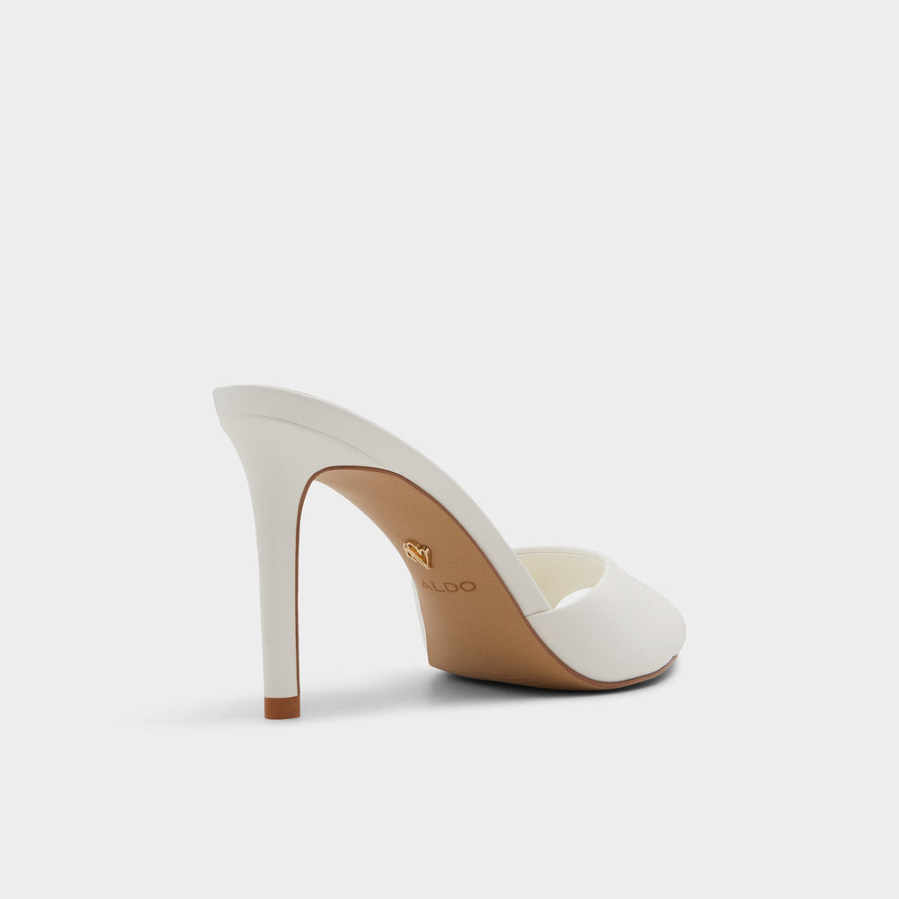 Aldo Anniebrilden White Women's Heeled mules - Heeled mule, Stiletto heel