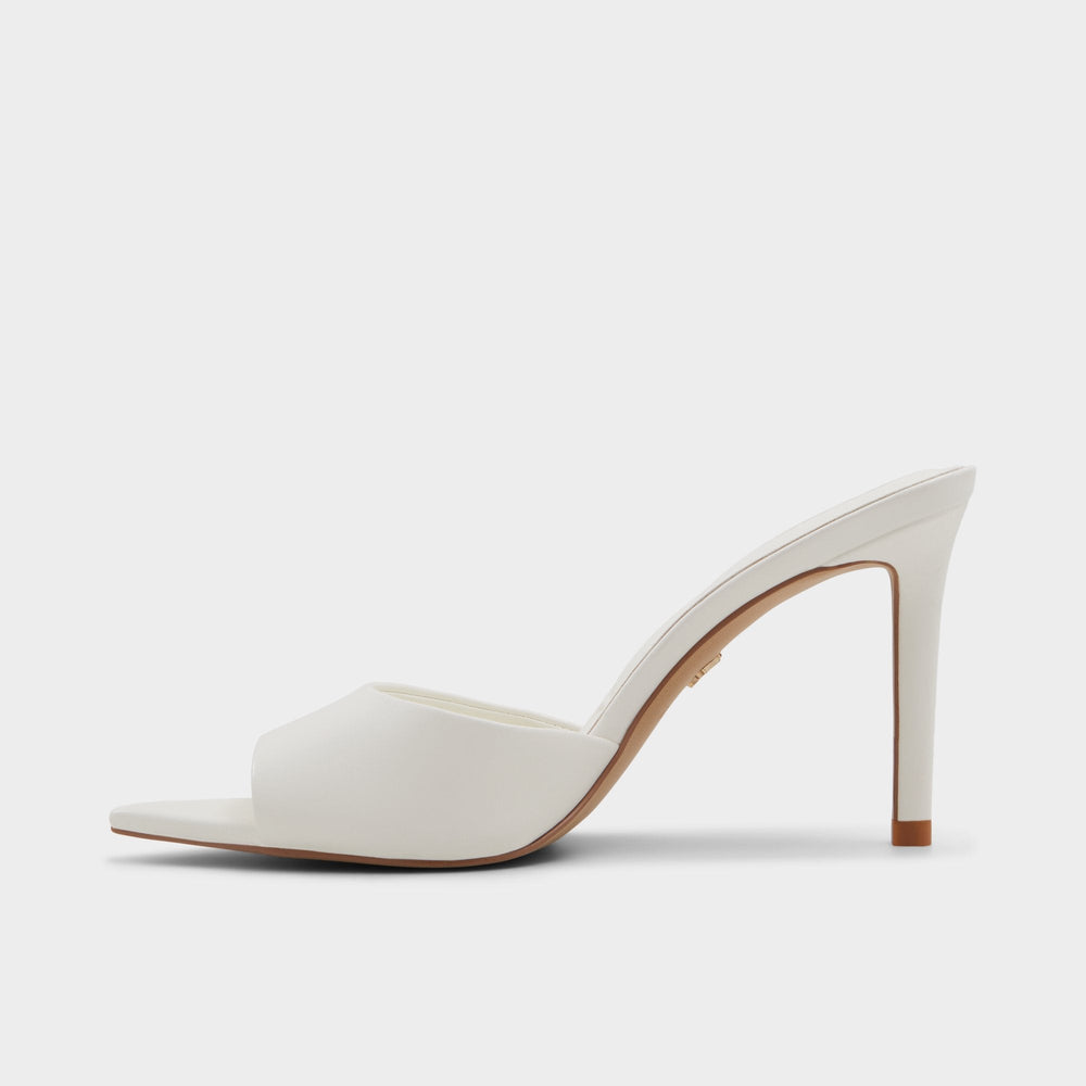 Aldo Anniebrilden White Women's Heeled mules - Heeled mule, Stiletto heel