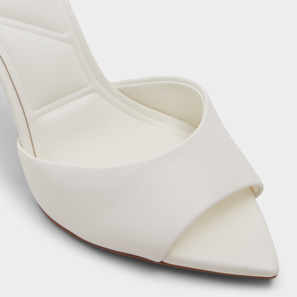 Aldo Anniebrilden White Women's Heeled mules - Heeled mule, Stiletto heel