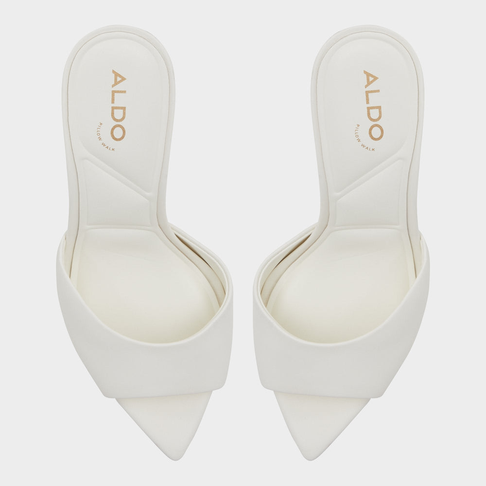 Aldo Anniebrilden White Women's Heeled mules - Heeled mule, Stiletto heel