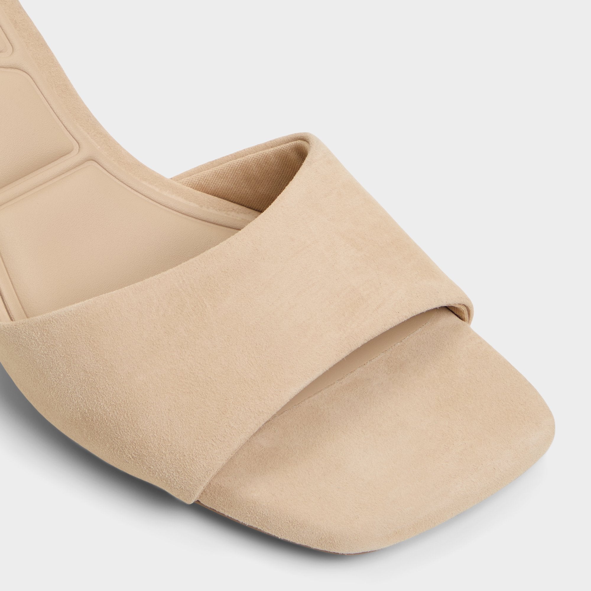 Aldo Tisha Beige Women's Heeled mules - Heeled mule, Block heel