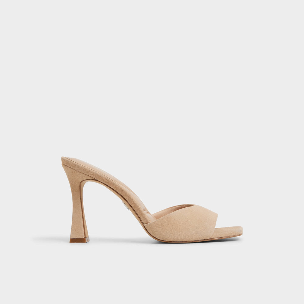 Aldo Jennifer in Medium Beige - Heeled mule, Stiletto heel