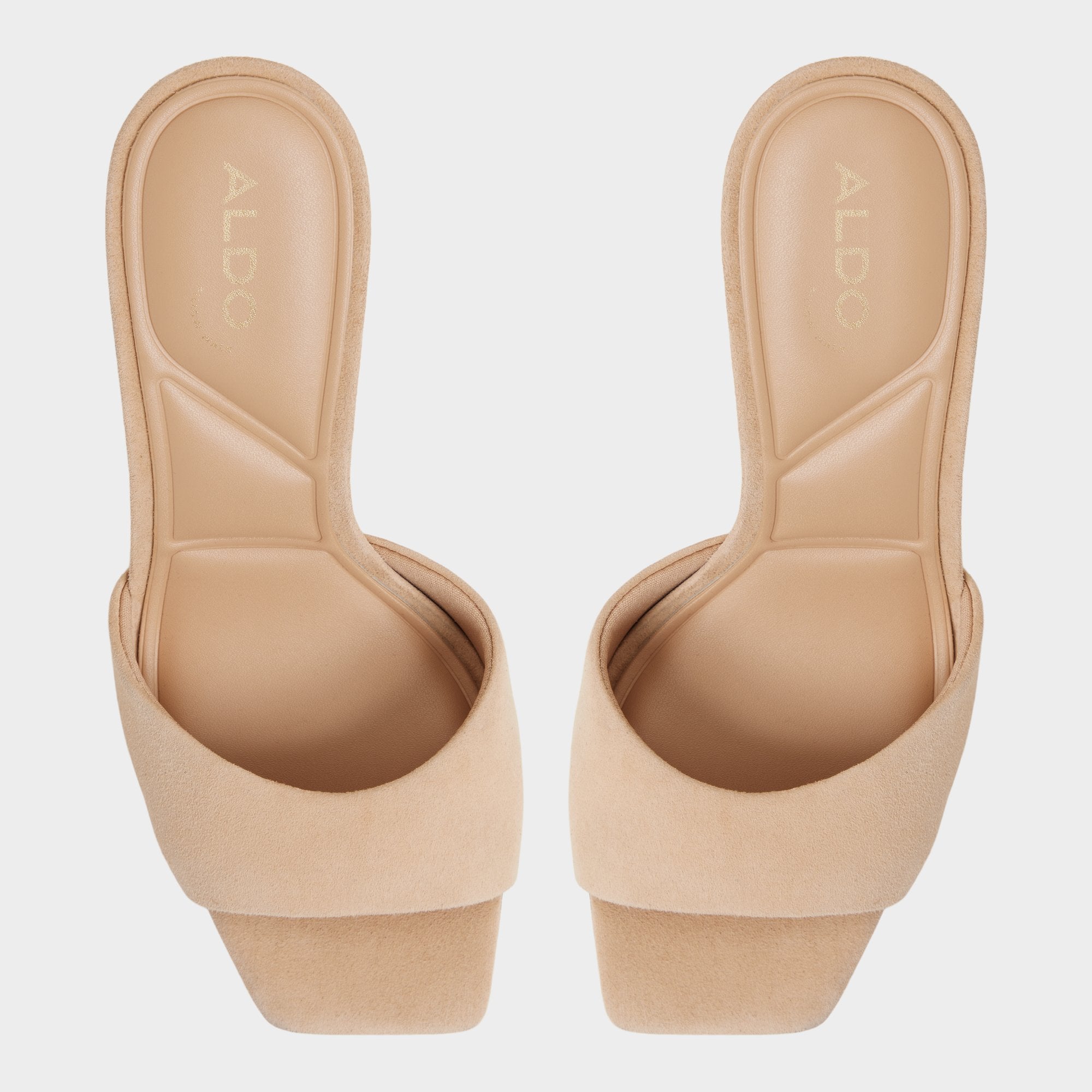Aldo Jennifer in Medium Beige - Heeled mule, Stiletto heel