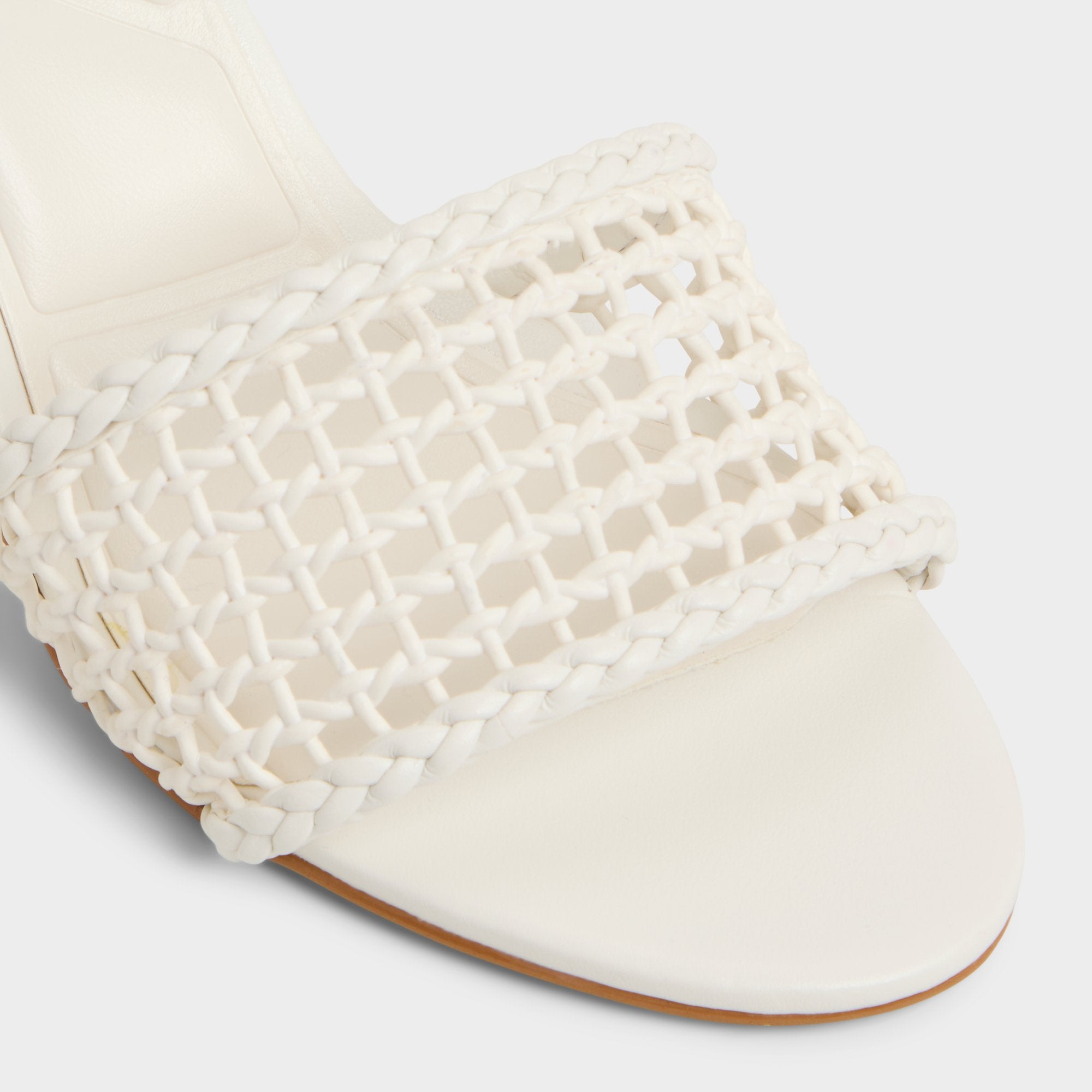Aldo Beachdate White/Bone Women's Block heels - Heeled mule, Block heel