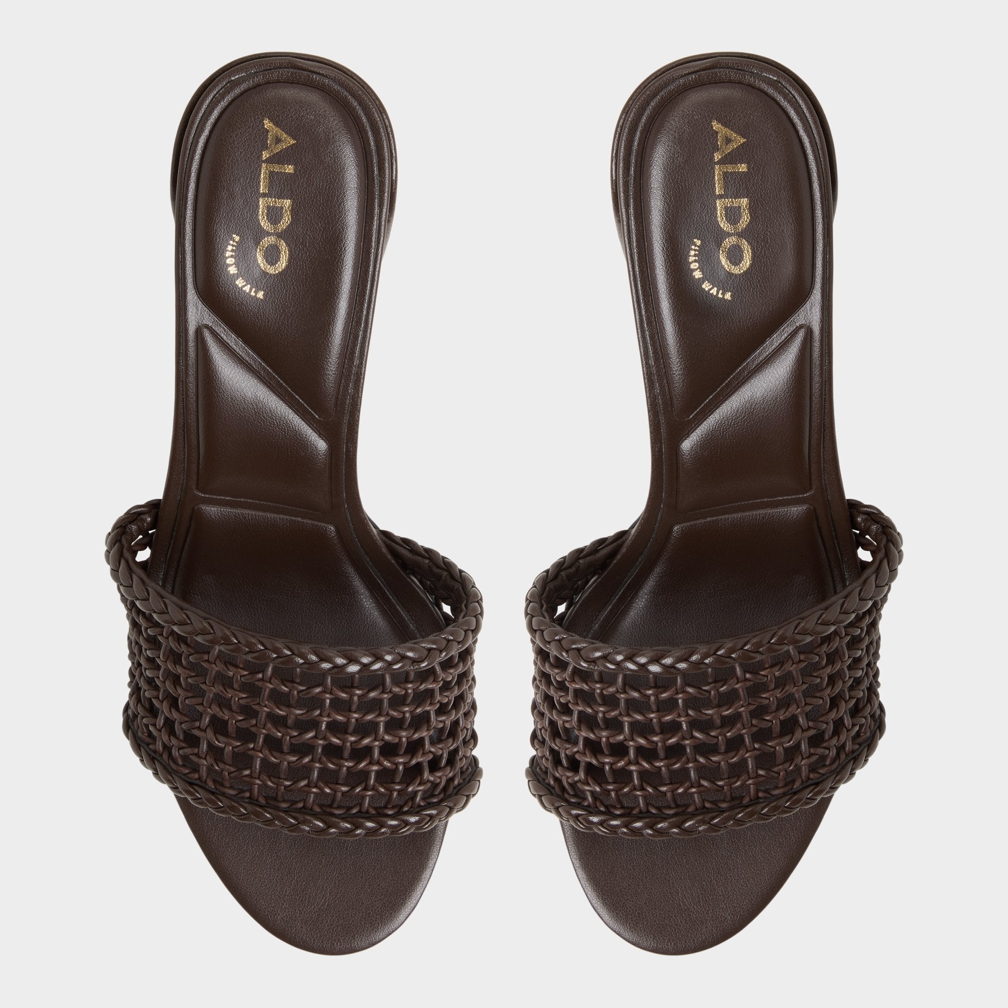 Aldo Beachdate Dark Brown Women's Block heels - Heeled mule, Block heel