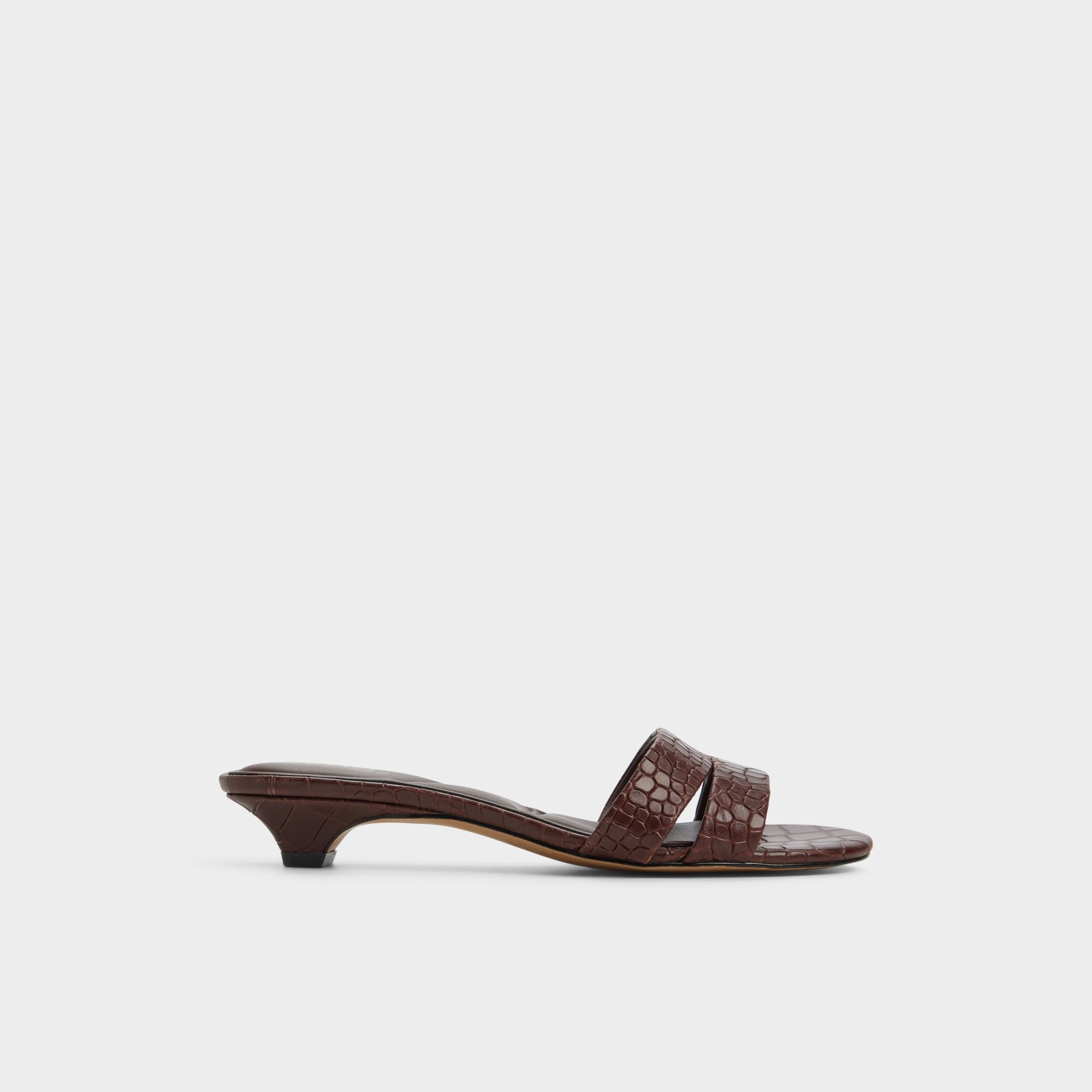 Aldo Scarletta Dark Brown Women's Heeled mules - Heeled mule, Kitten heel